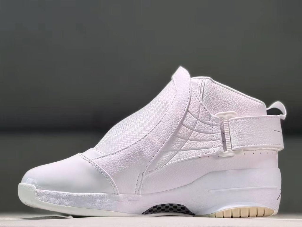 Jordan 19 White High-Top Basketball Sneakers