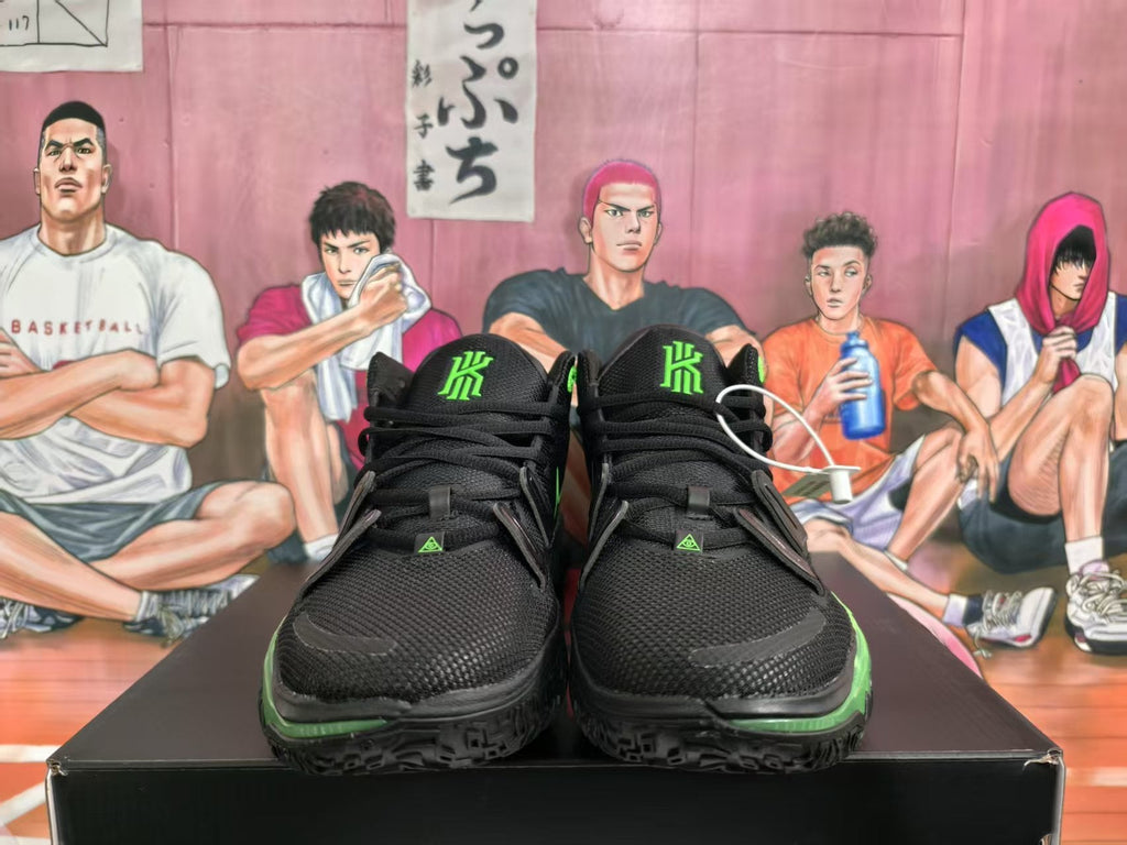 Nike KD Basketball Sneakers Black and Volt Halloween Style