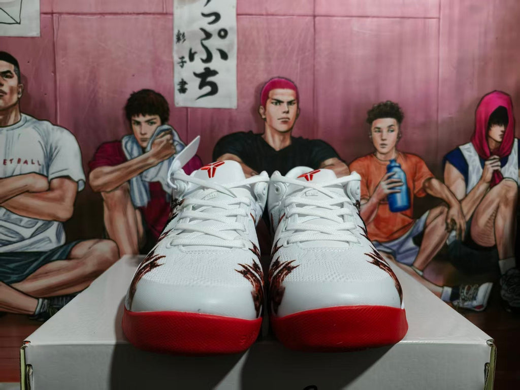 Nike Basketball Sneakers White Black Red