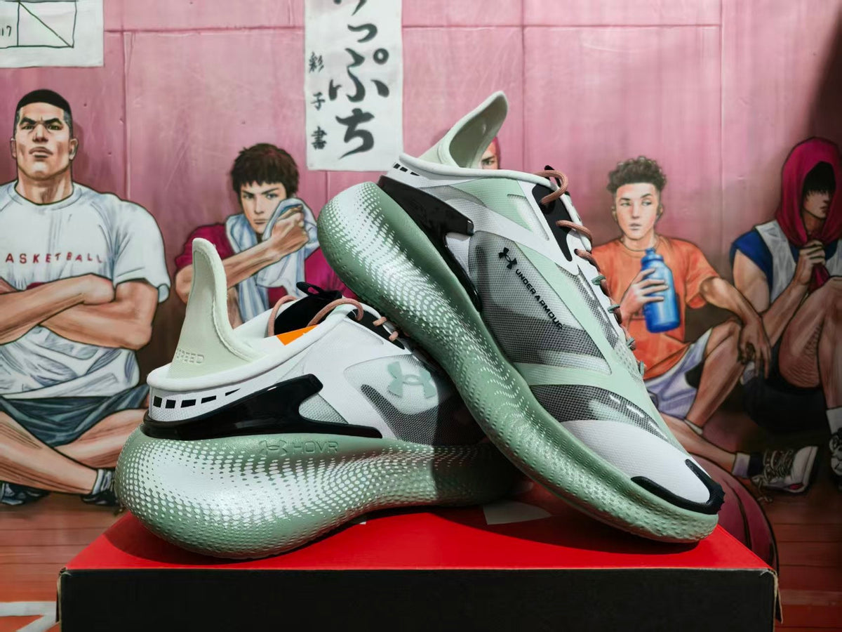 Under Armour HOVR Basketball Sneakers White Green Black