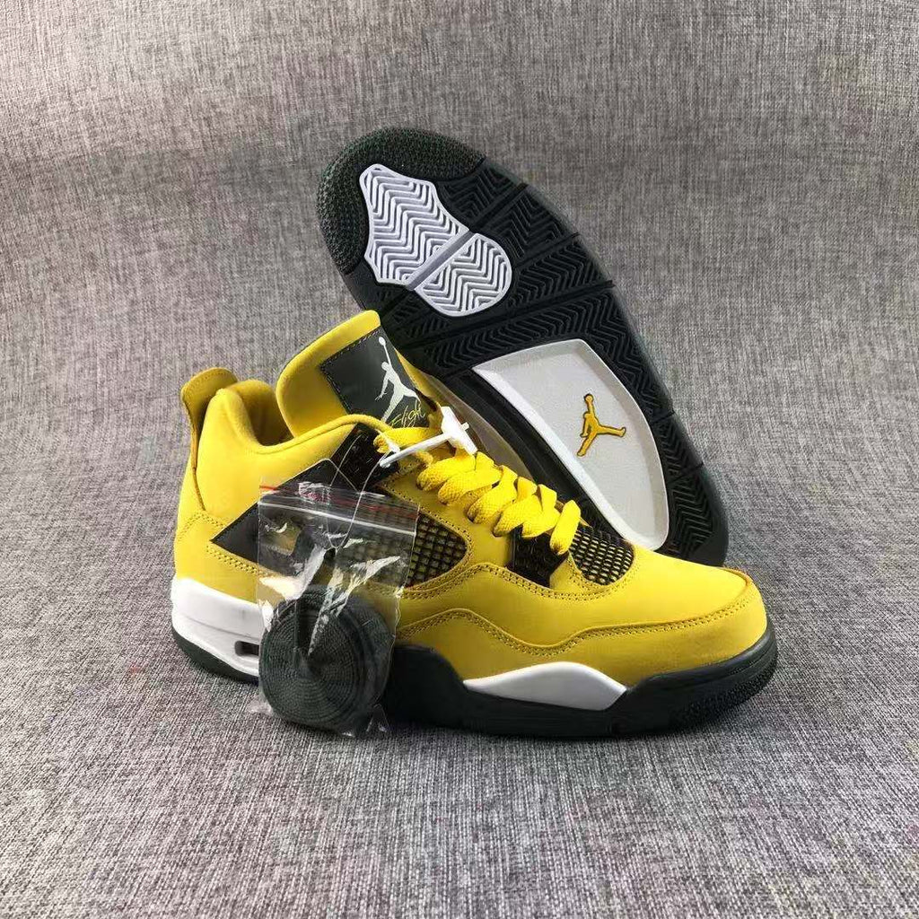 Jordan Air Jordan 4 Lightning Yellow Black Sneakers