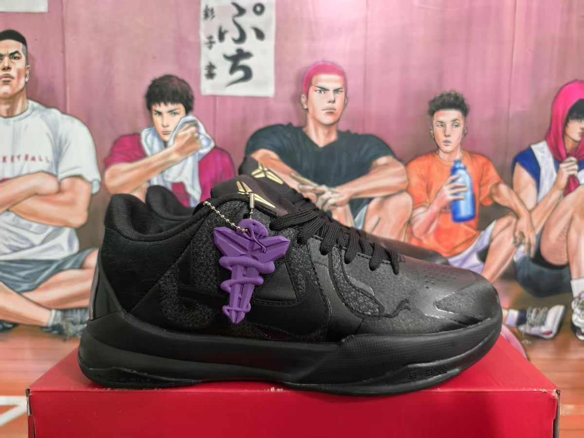 Nike Black Mamba Basketball Sneakers Black Gold