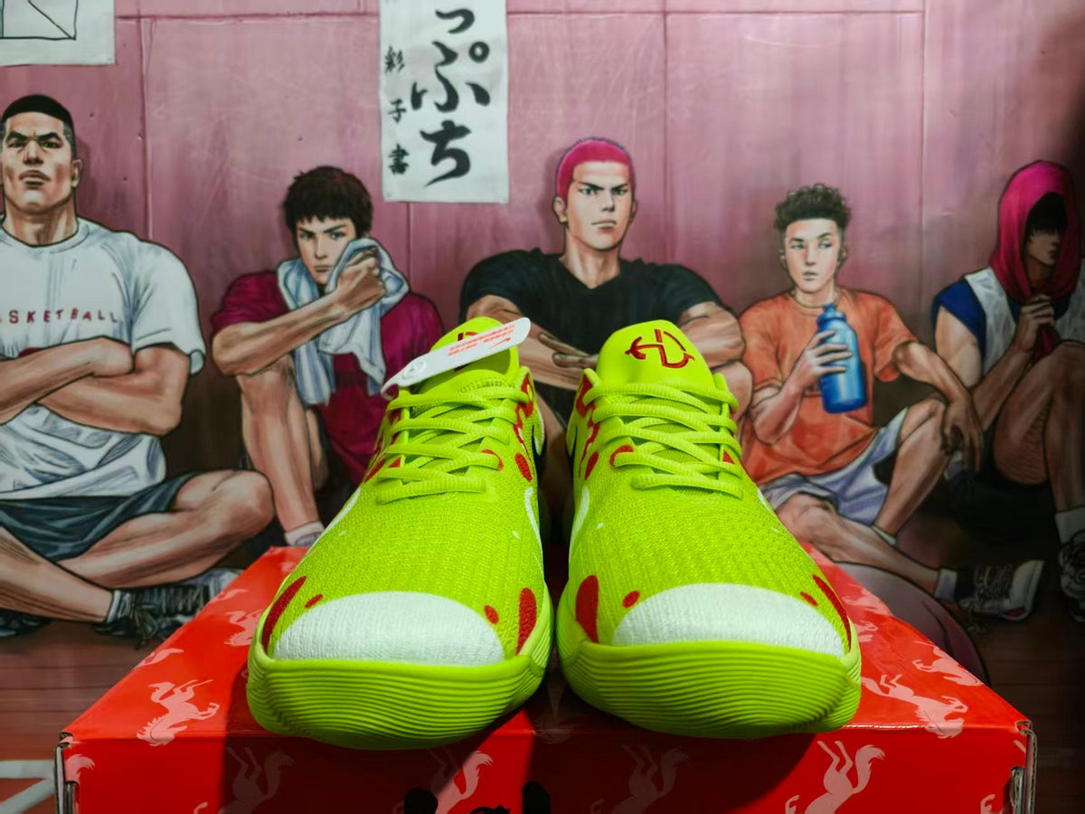 Nike Basketball Sneakers Yellow Red Black