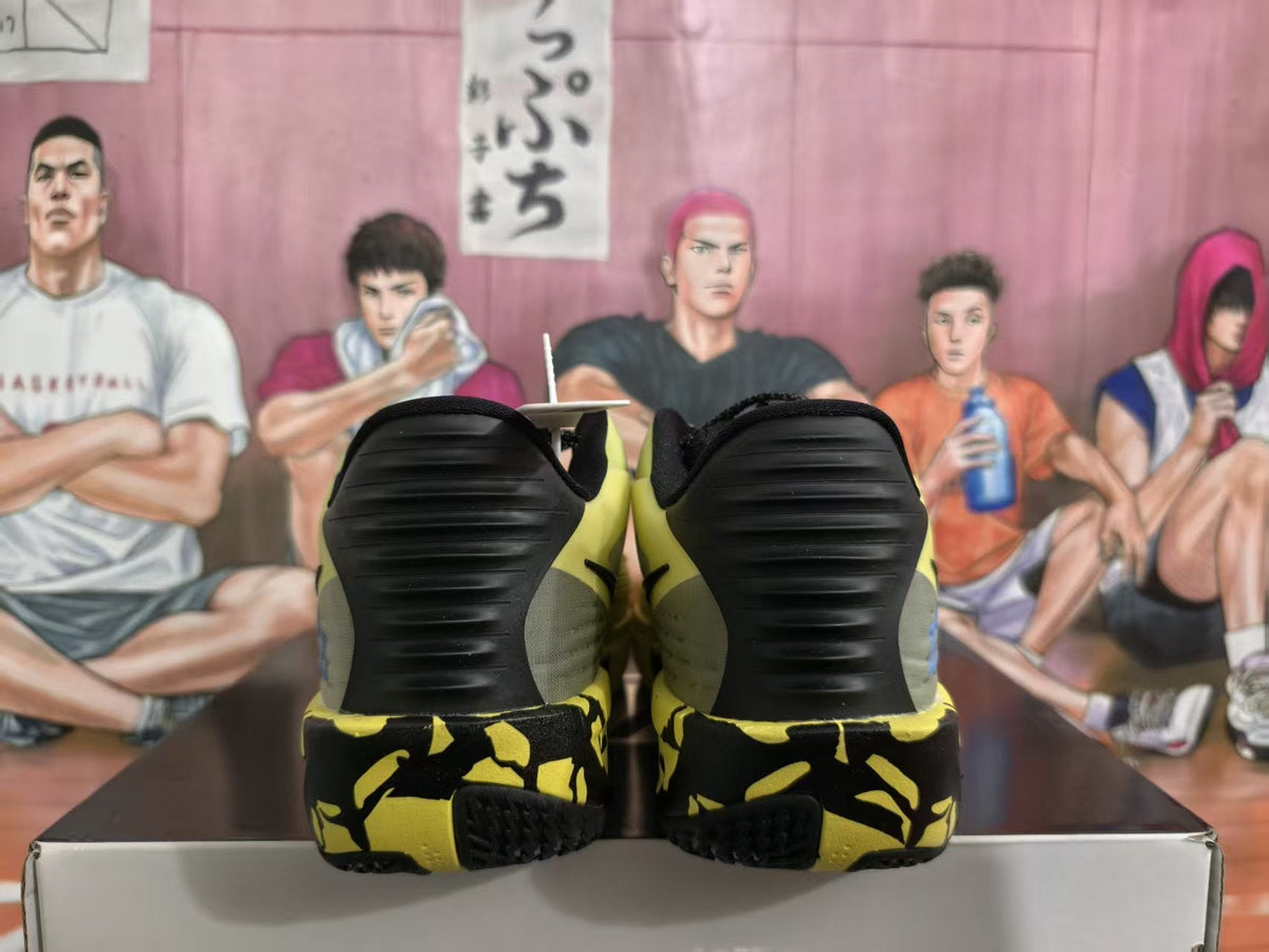 Nike Yellow and Black Basketball Sneakers