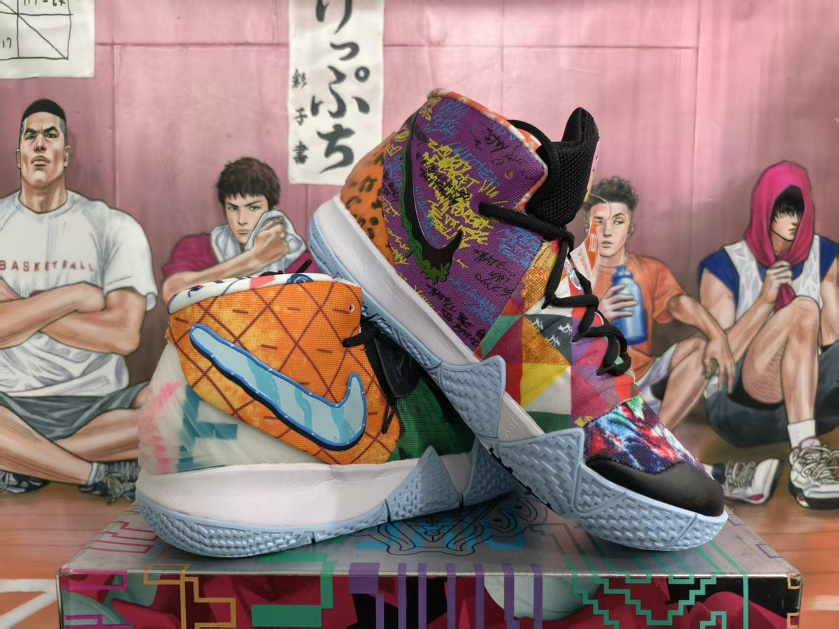 Nike Colorful Basketball Sneakers Pineapple Style