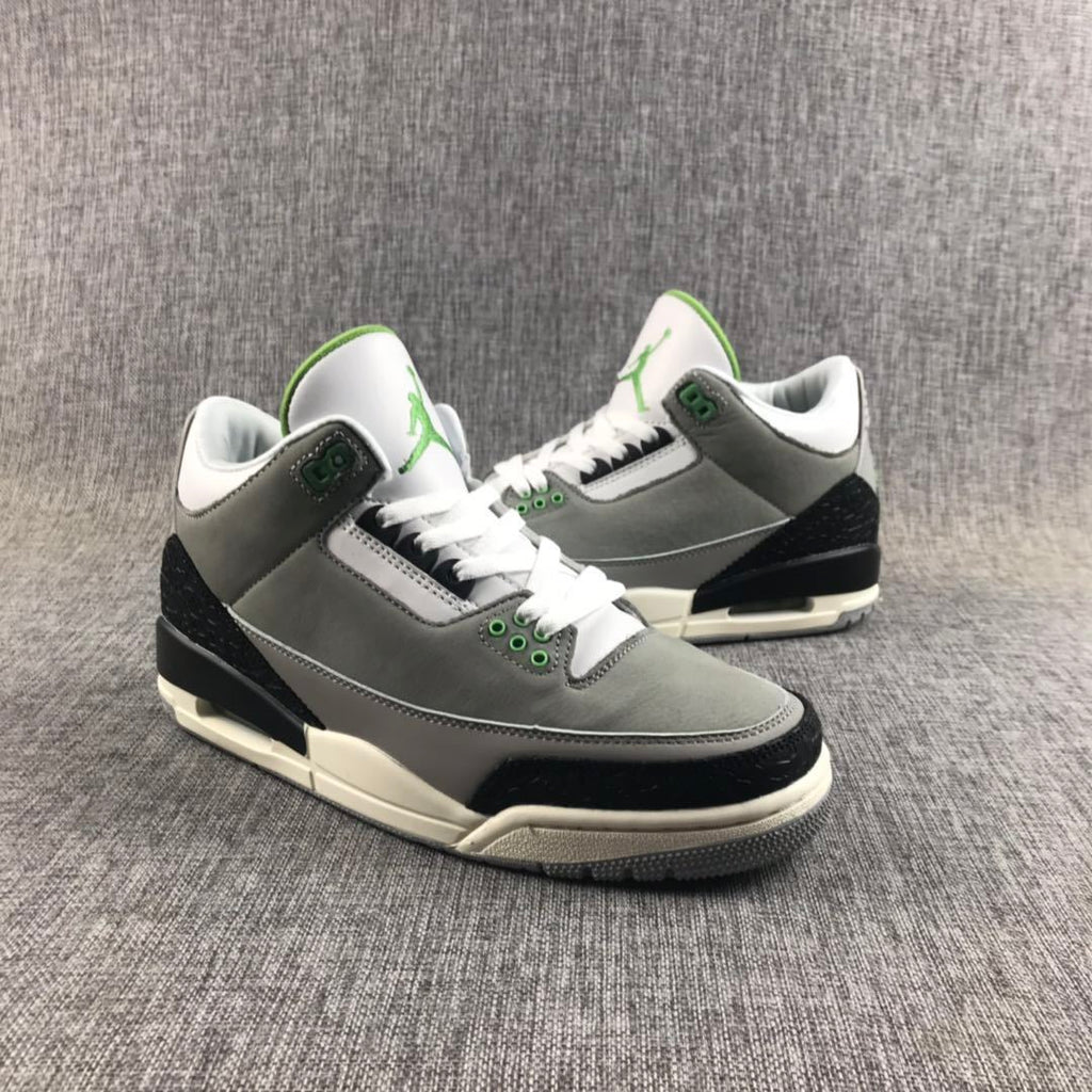 Jordan Air Jordan 3 Chlorophyll Gray Sneakers 136064-006