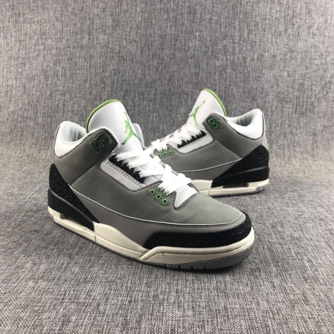 Jordan Air Jordan 3 Chlorophyll Gray Sneakers 136064-006