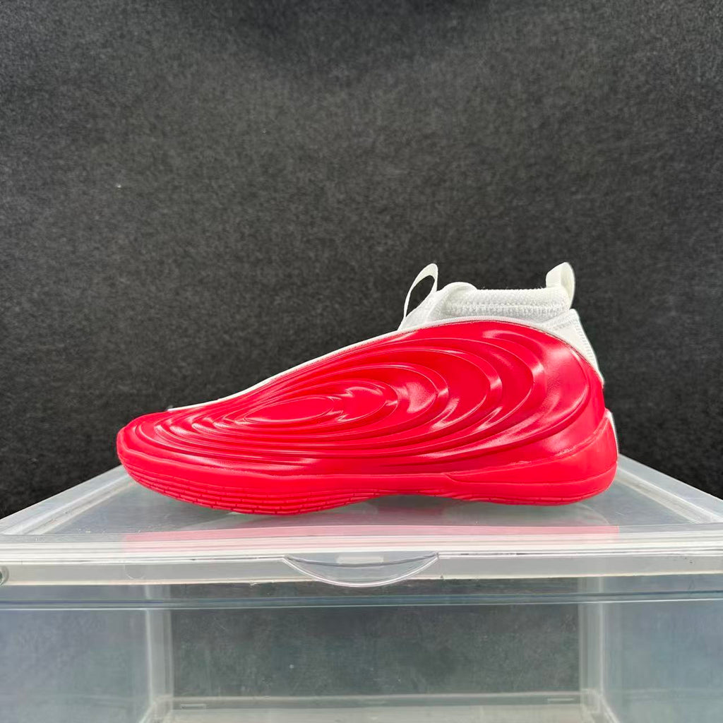 Red and White Layered Sole Sneakers
