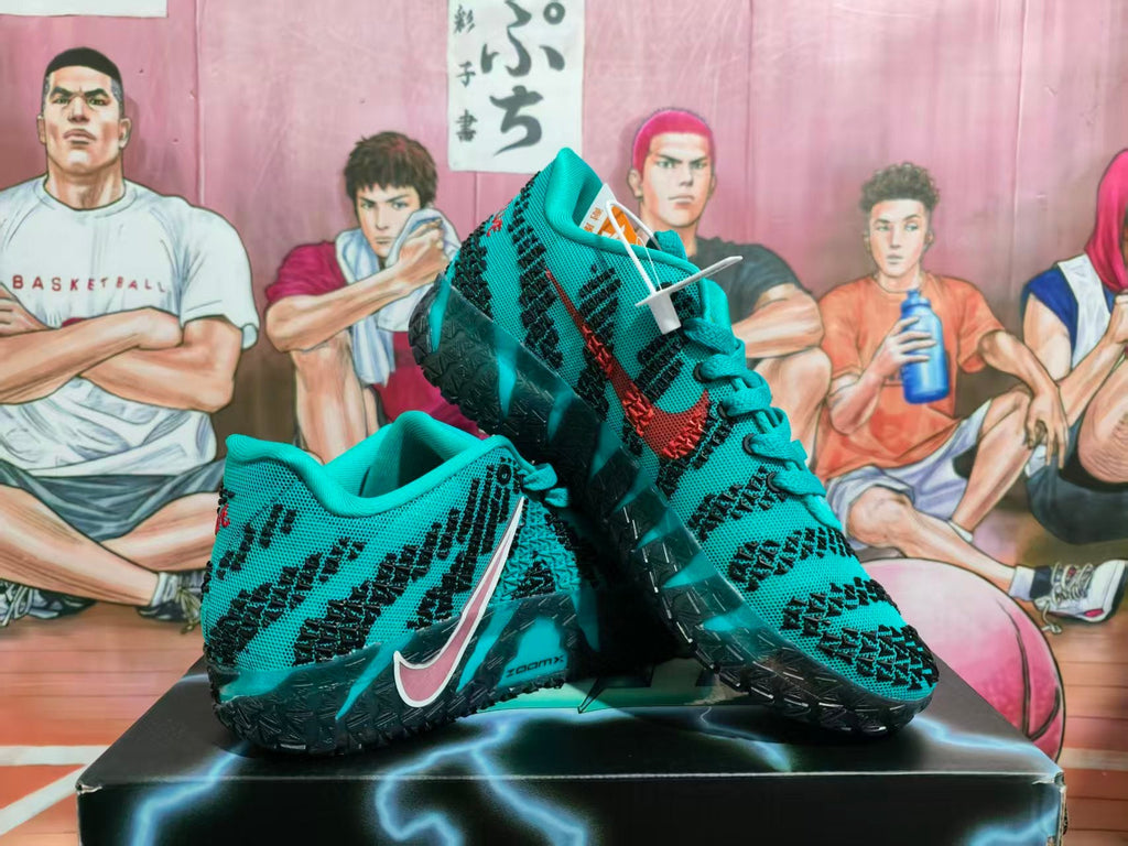 Nike ZoomX Basketball Sneakers in Teal and Black