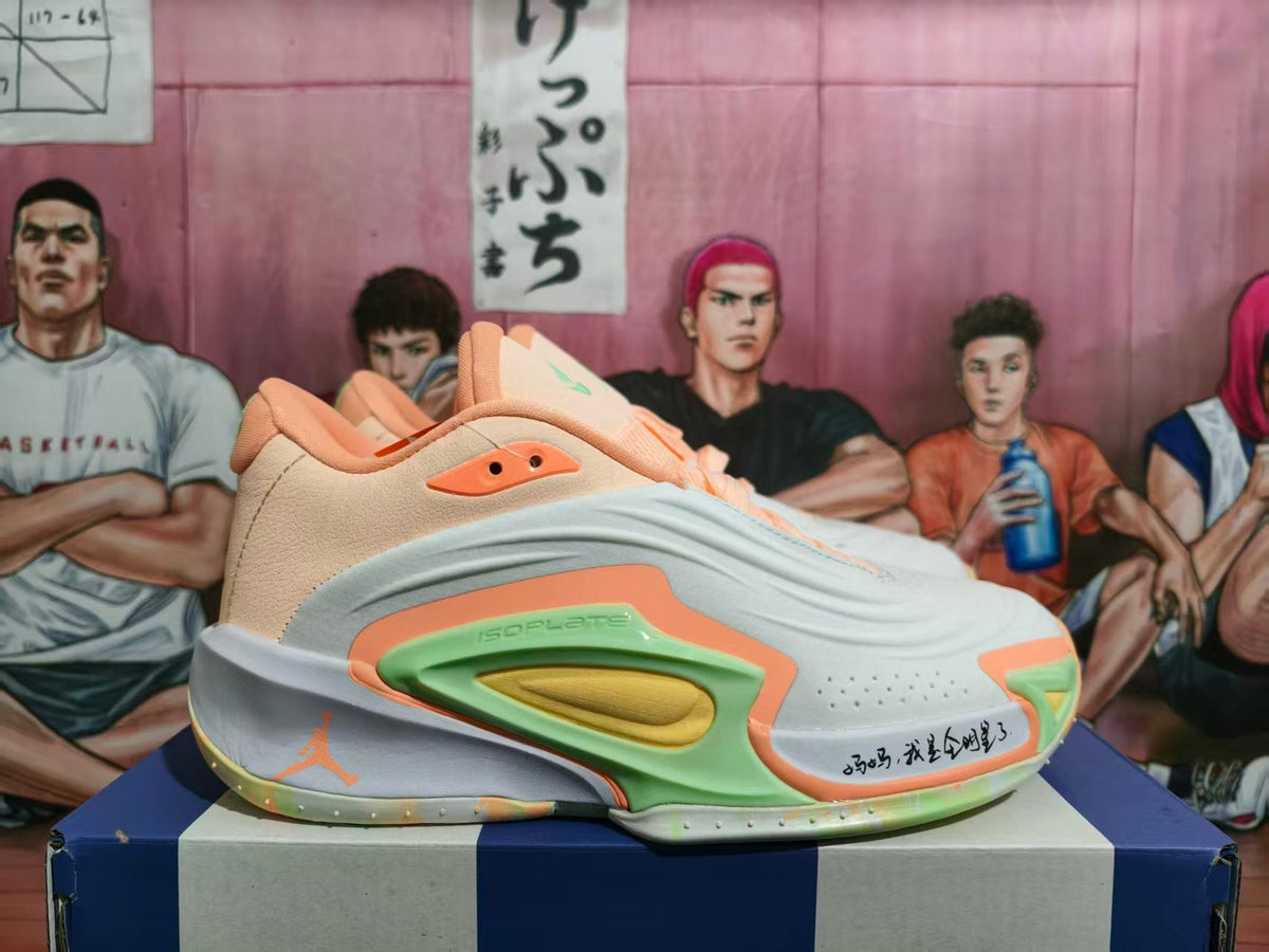 Li-Ning Wade All City Basketball Shoes Peach Green