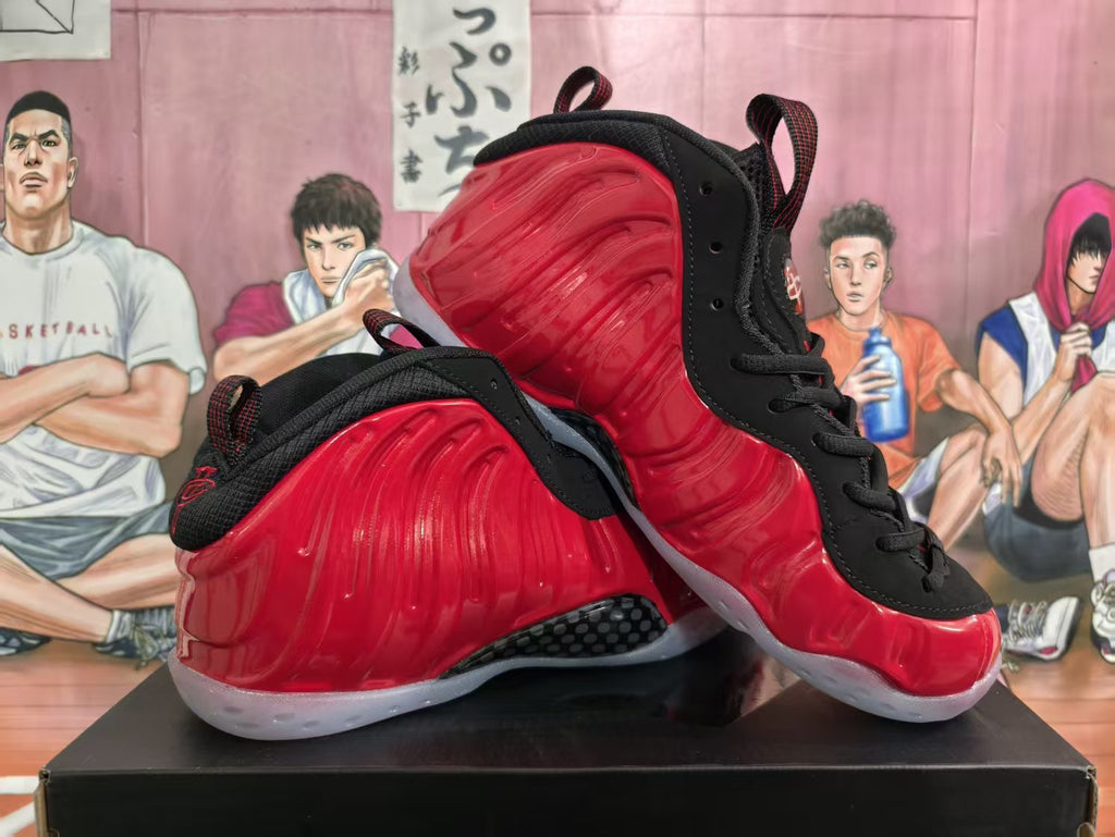 Nike Red and Black High-Top Sneakers