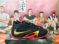 Nike Black Red Gold Basketball Sneakers