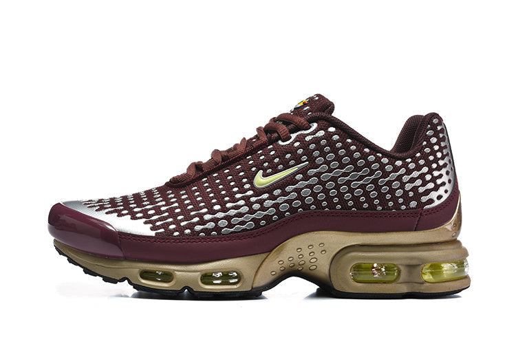 Nike Air Max Plus VII Sneakers Burgundy Silver Gold
