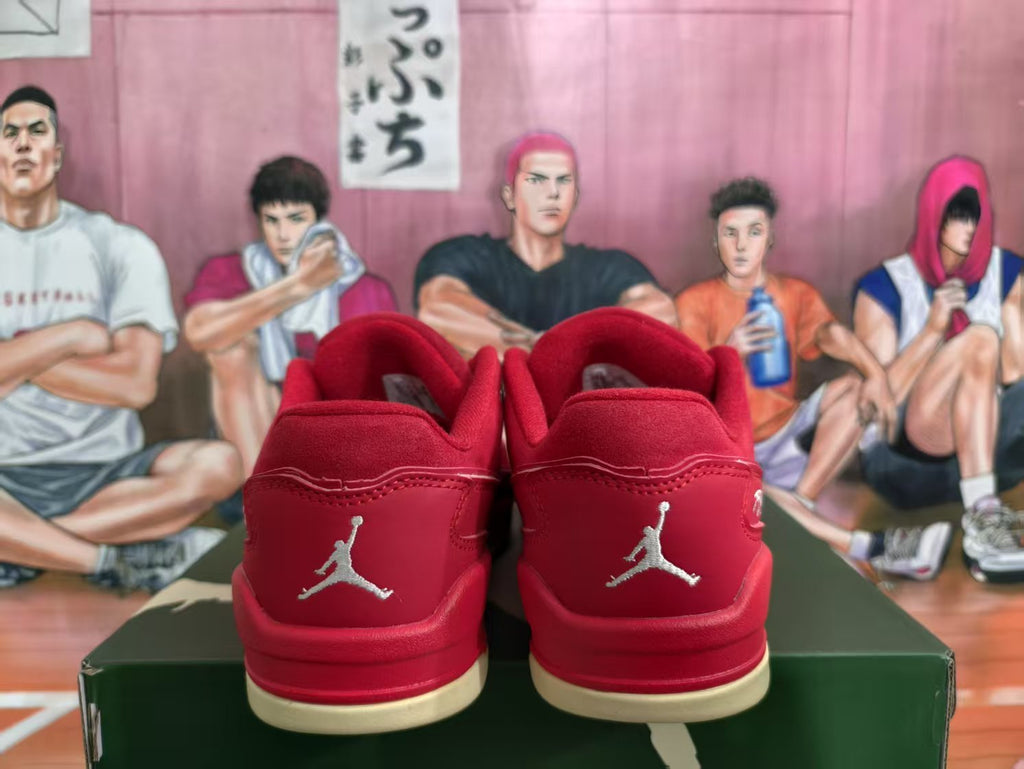 Jordan Red Low-Top Sneakers