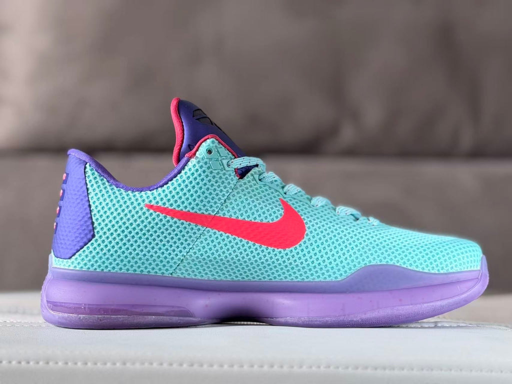 Nike Kobe 10 EYBL Basketball Sneakers Aqua Purple