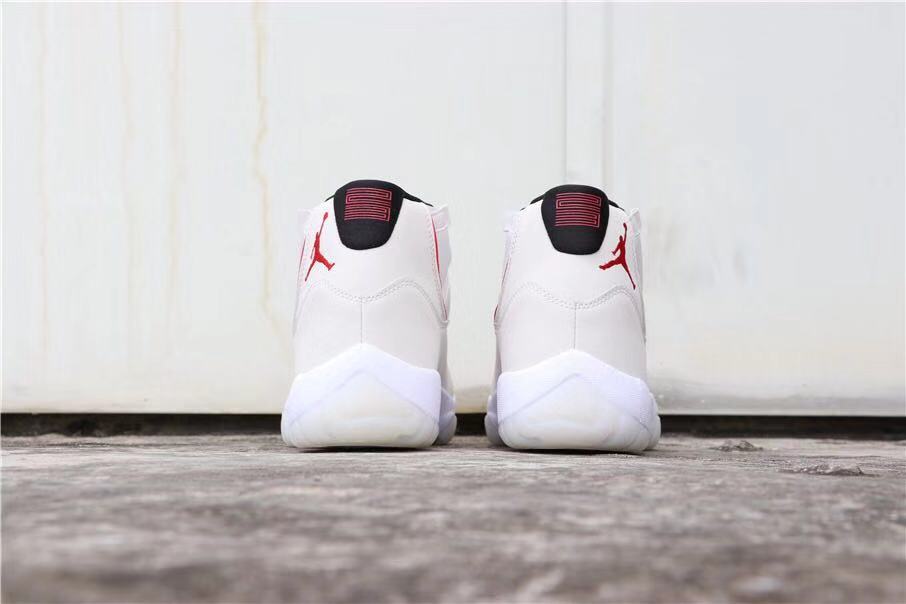 Jordan Air Jordan 11 Platinum Tint White Red Sneakers