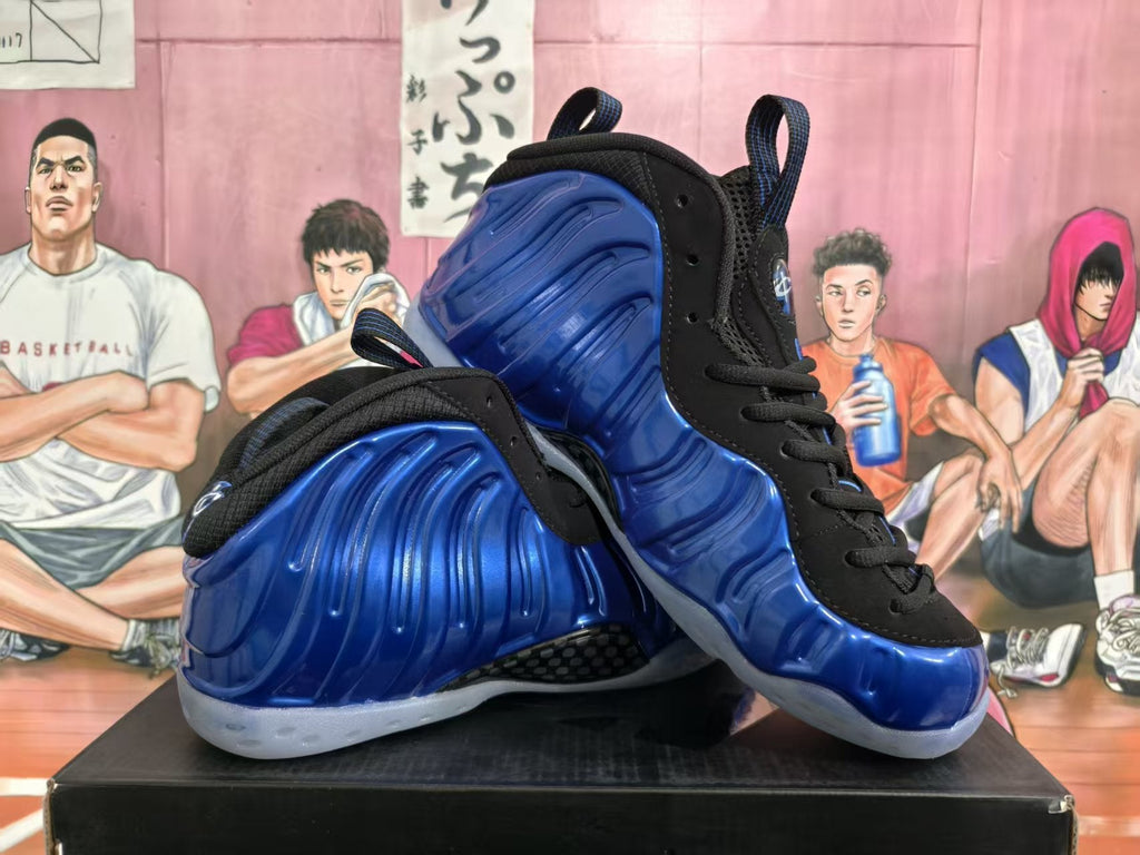 Nike Air Foamposite One Blue Black Basketball Sneakers