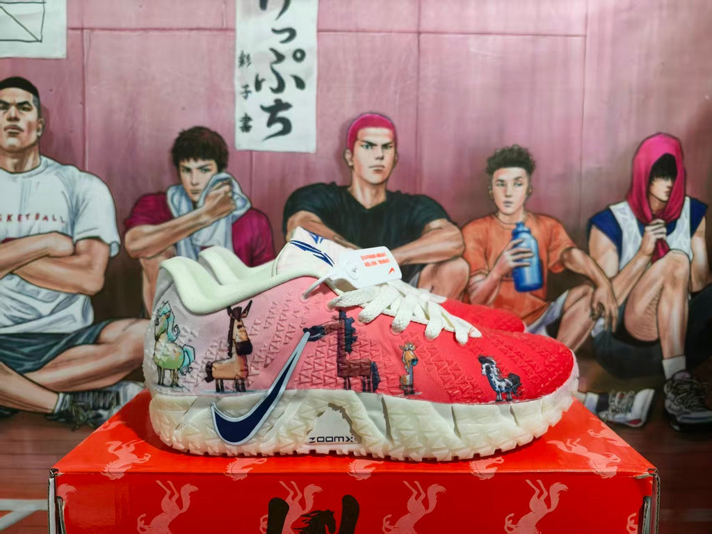 Nike Twelve Basketball Sneakers Pink and Red