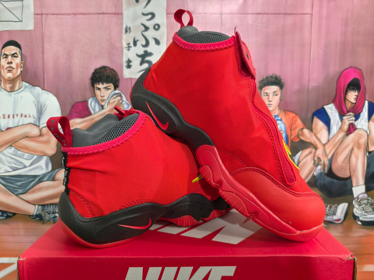 Nike Red and Black High-Top Sneakers