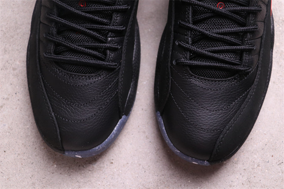 Air Jordan 12 Reverse Flu Game Black High-Top Sneakers DC1062-006