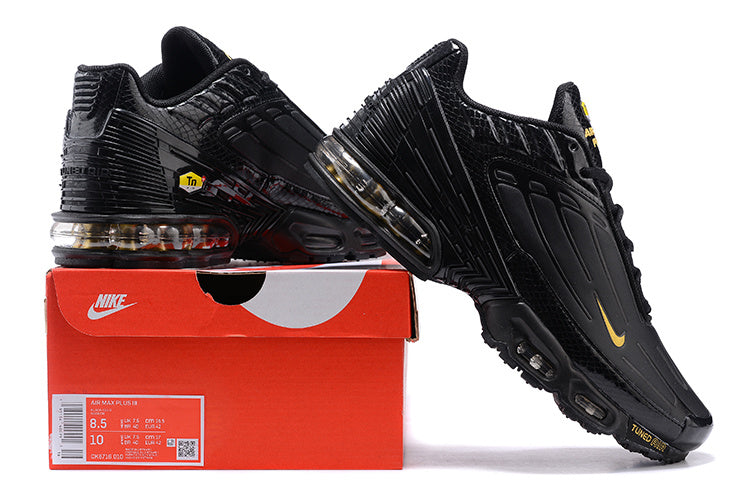 Nike Air Max Plus III Black and Gold Sneakers