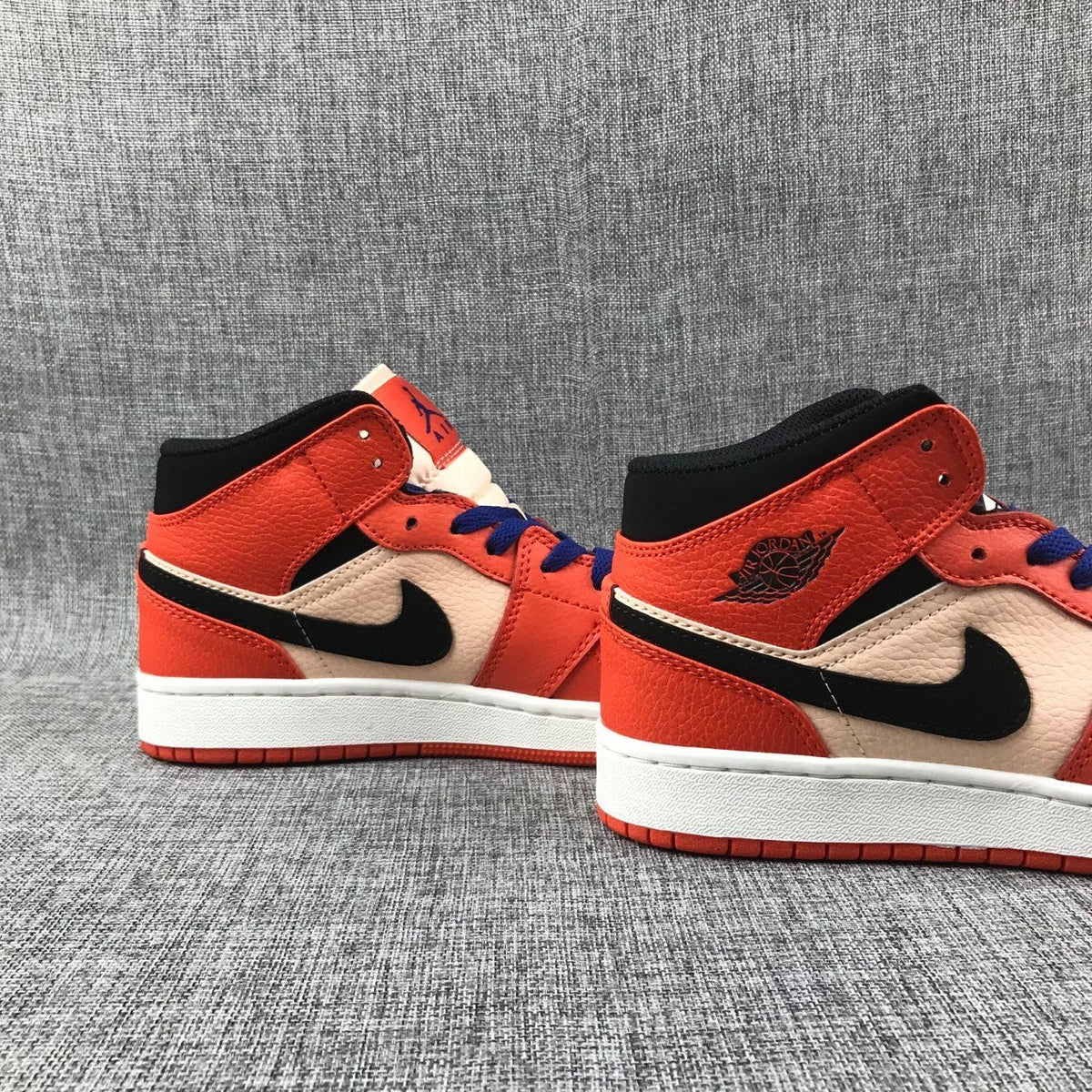 Jordan Air Jordan 1 Mid GS Orange Pink Sneakers