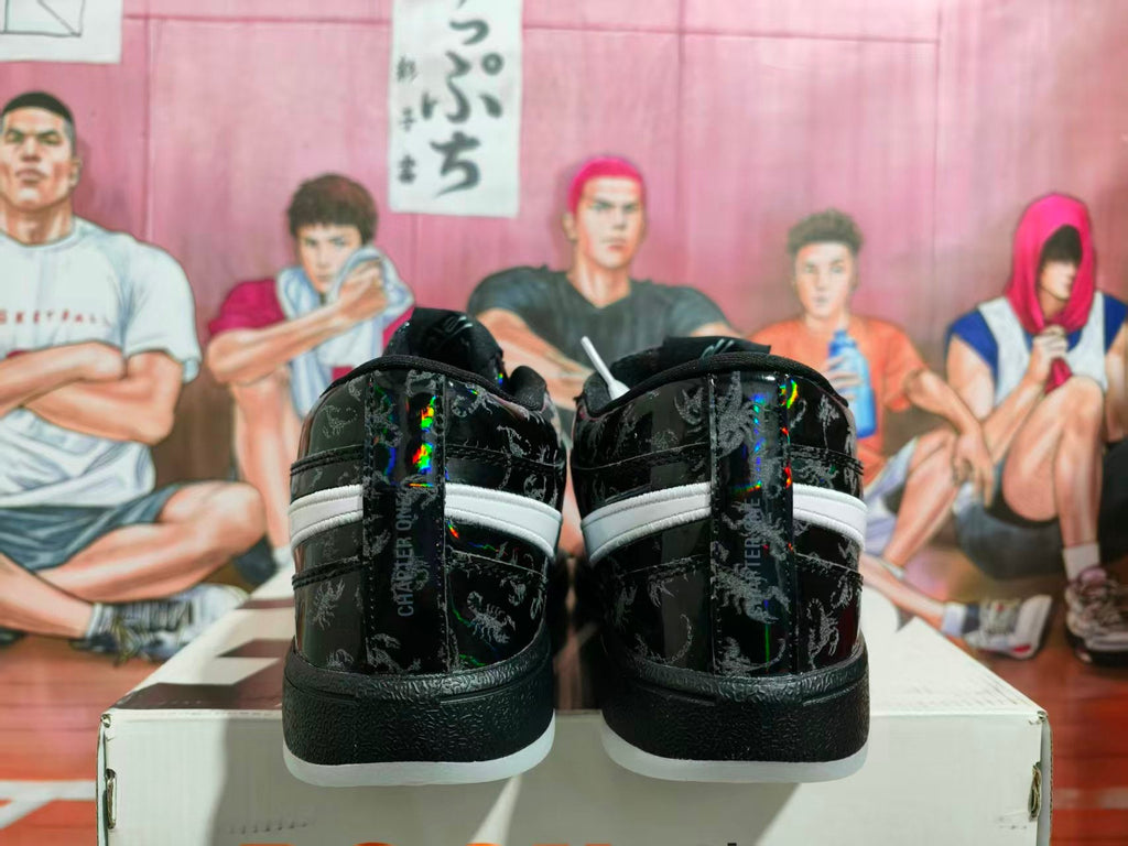 Scorpio Halloween Low-Top Sneakers Black White