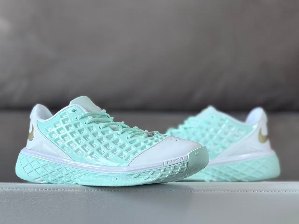 Nike Kobe 3 Basketball Shoes Jade White Gold