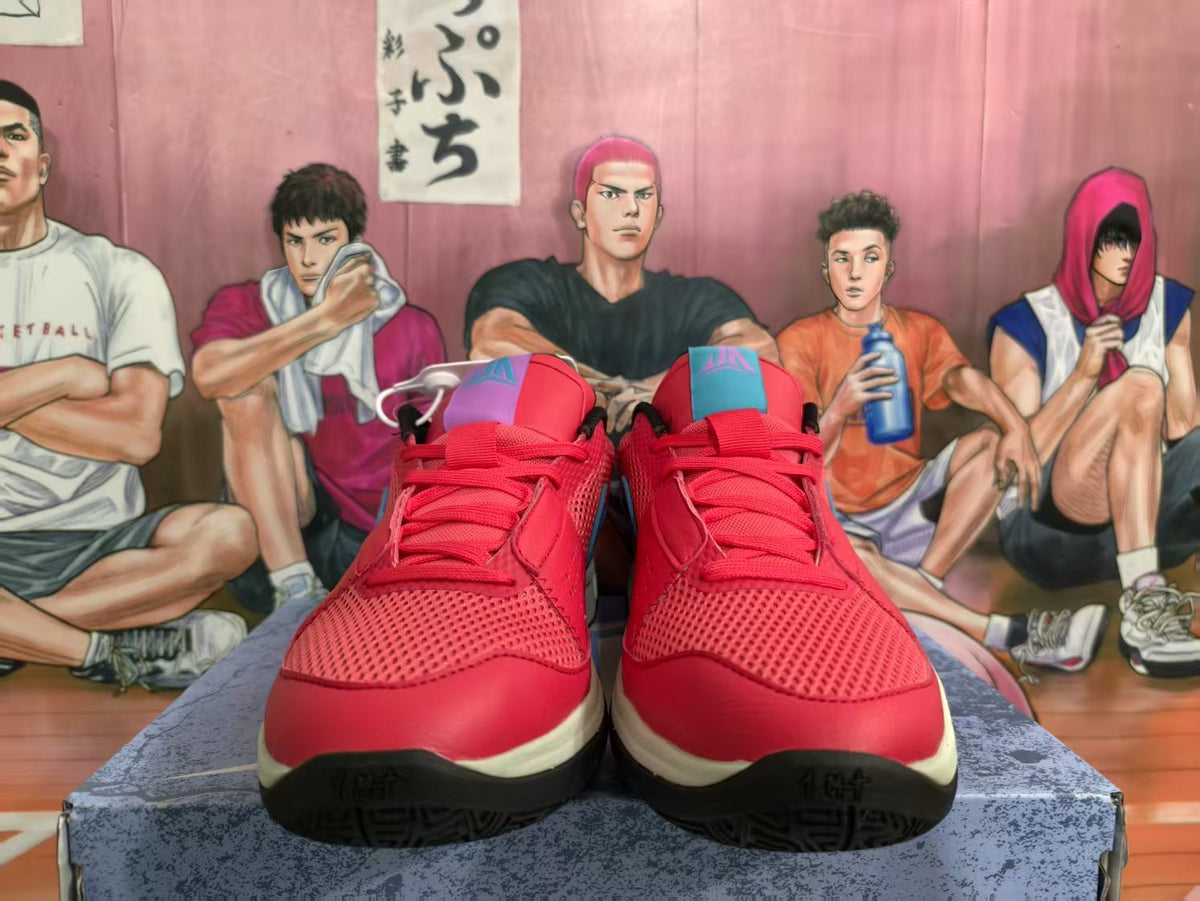 Nike Red Basketball-Inspired Sneakers