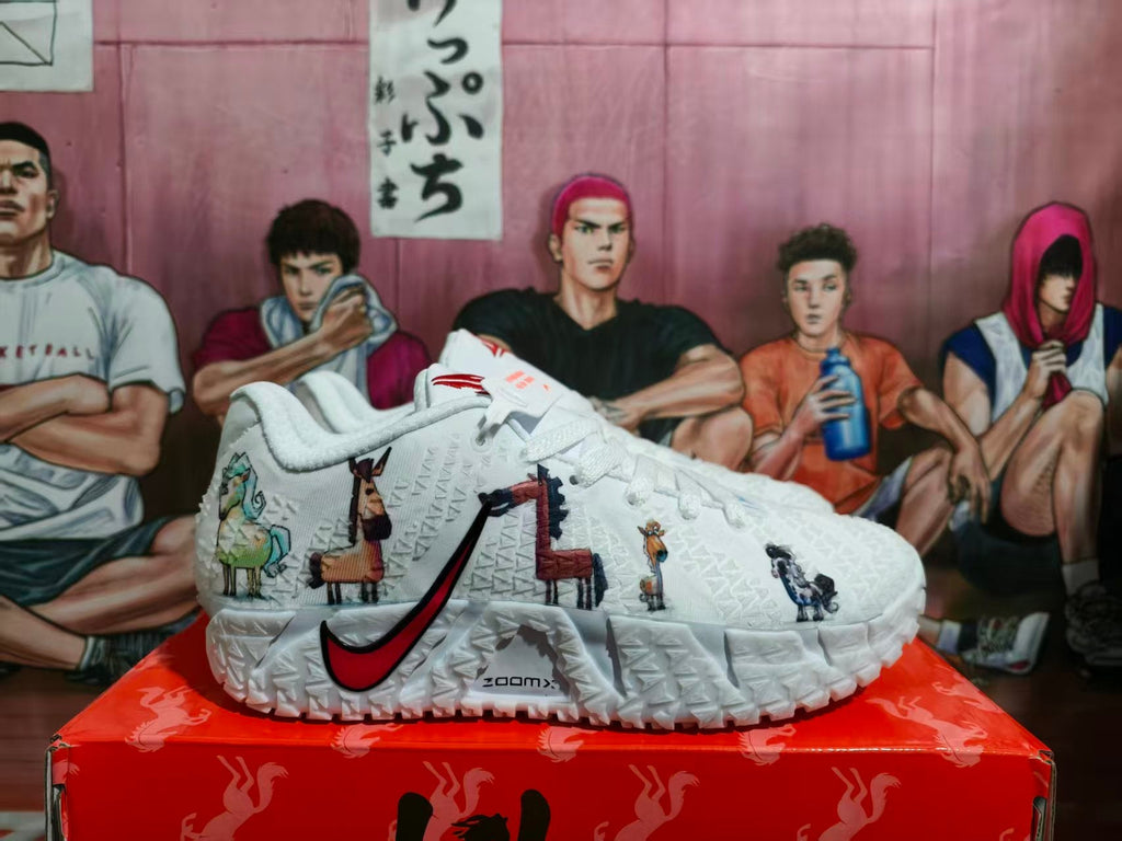Nike Zoo Basketball Sneakers White Red