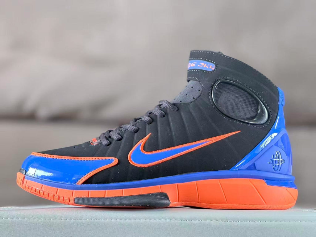 Nike Zoom Kobe 4 Basketball Shoes Black Blue Orange