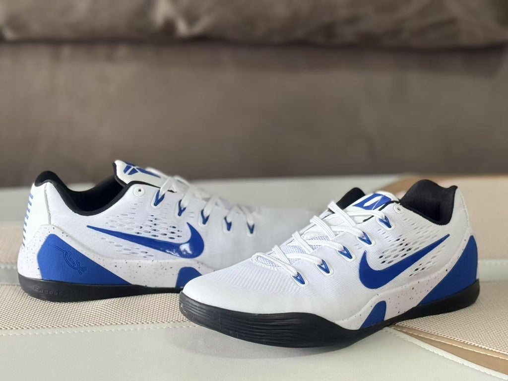 Nike Kobe 9 Duke PE Basketball Sneakers White Blue