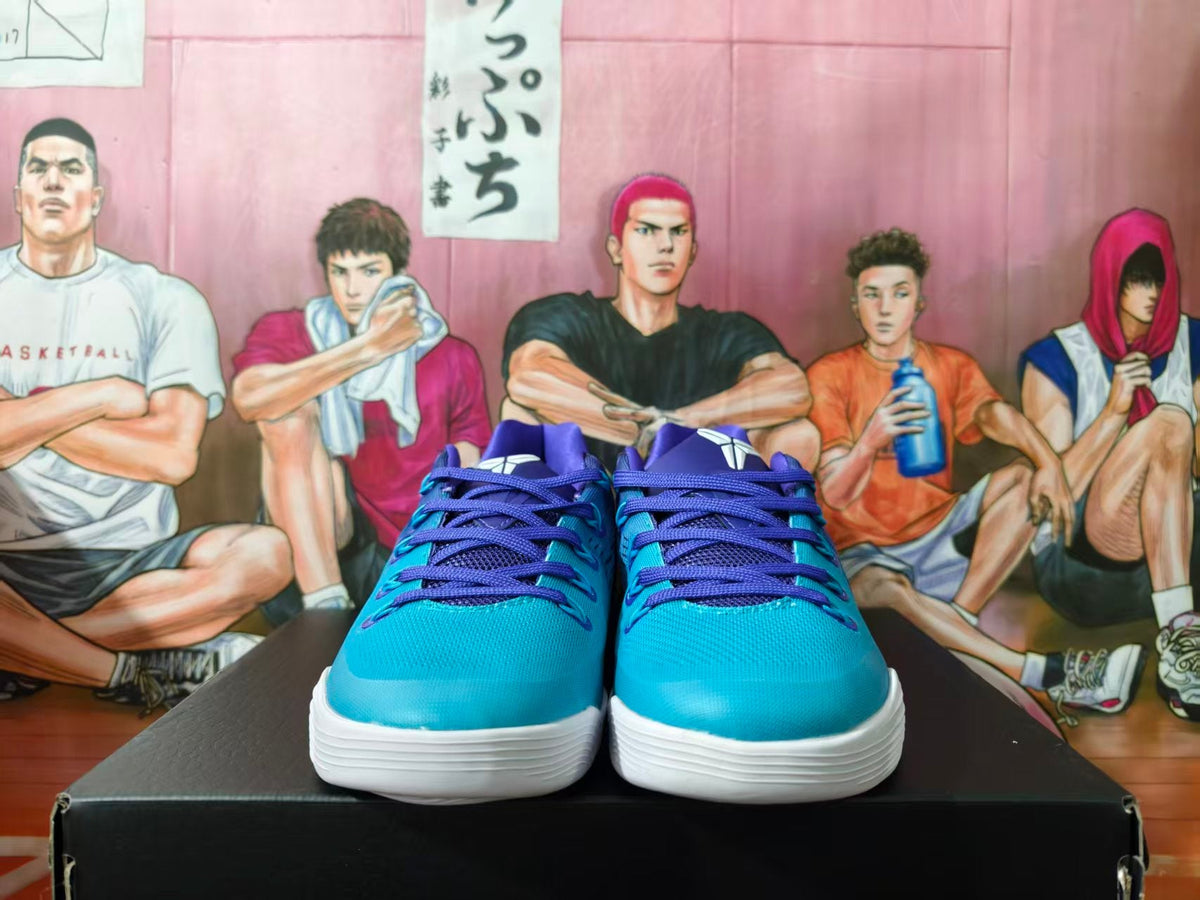 Nike Kobe Basketball Shoes in Blue and Purple