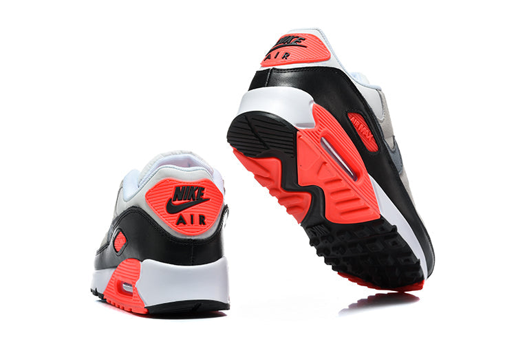 Nike Air Max 90 Sneakers Grey Black Bright Crimson