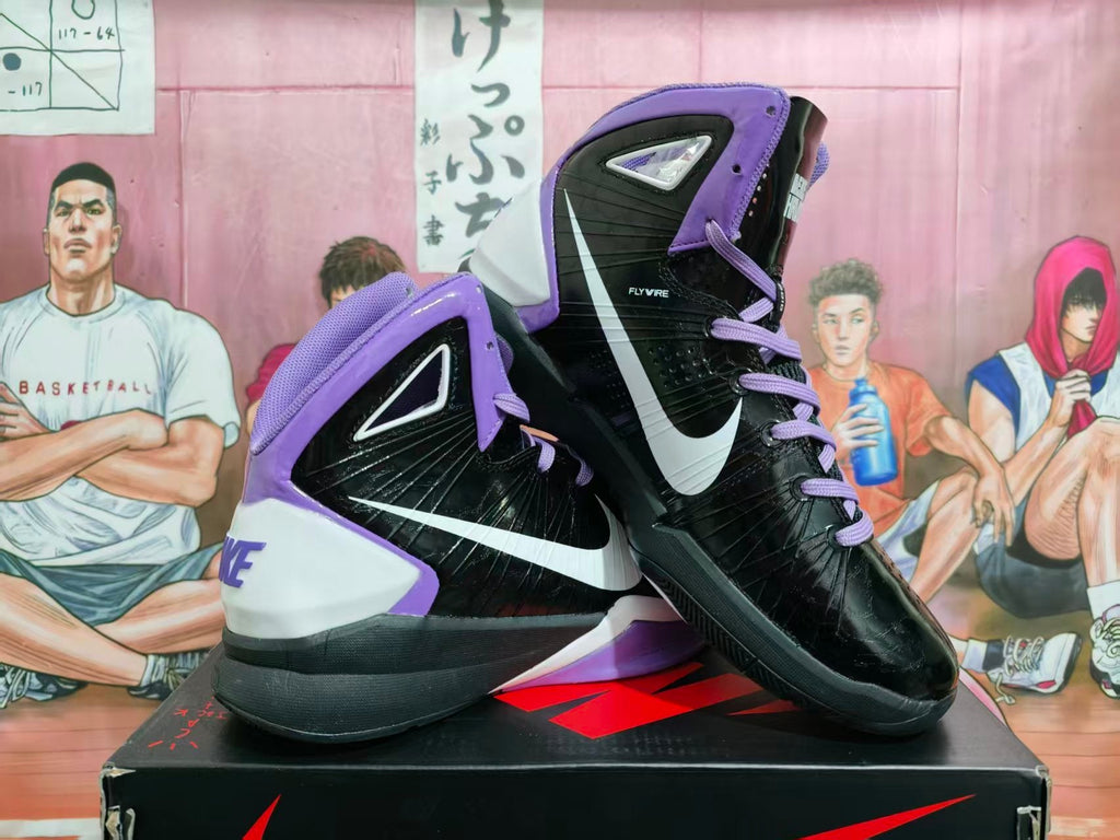 Nike Zoom Kobe 5 Basketball Shoes Black White Purple