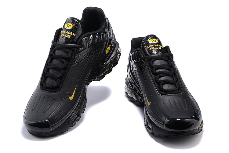 Nike Air Max Plus III Black and Gold Sneakers