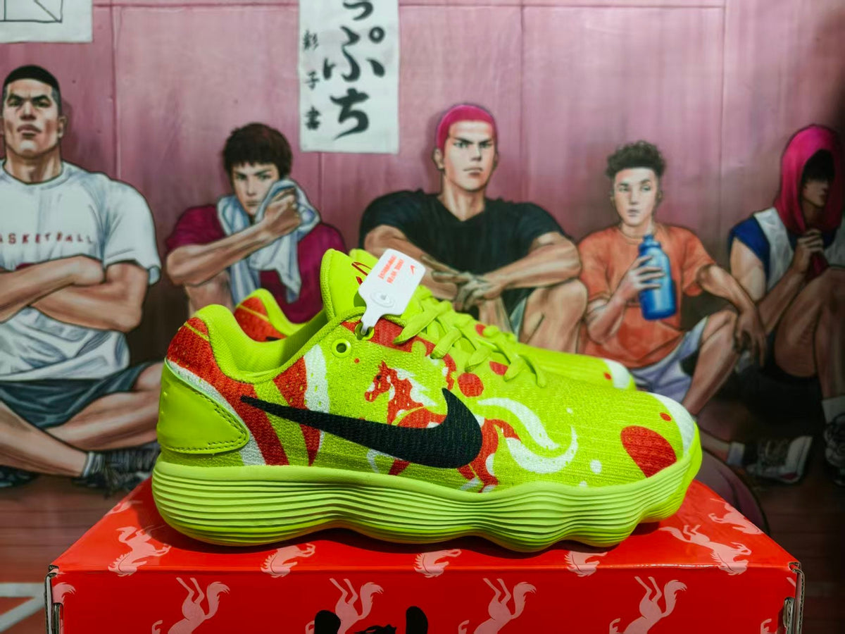 Nike Basketball Sneakers Yellow Red Black