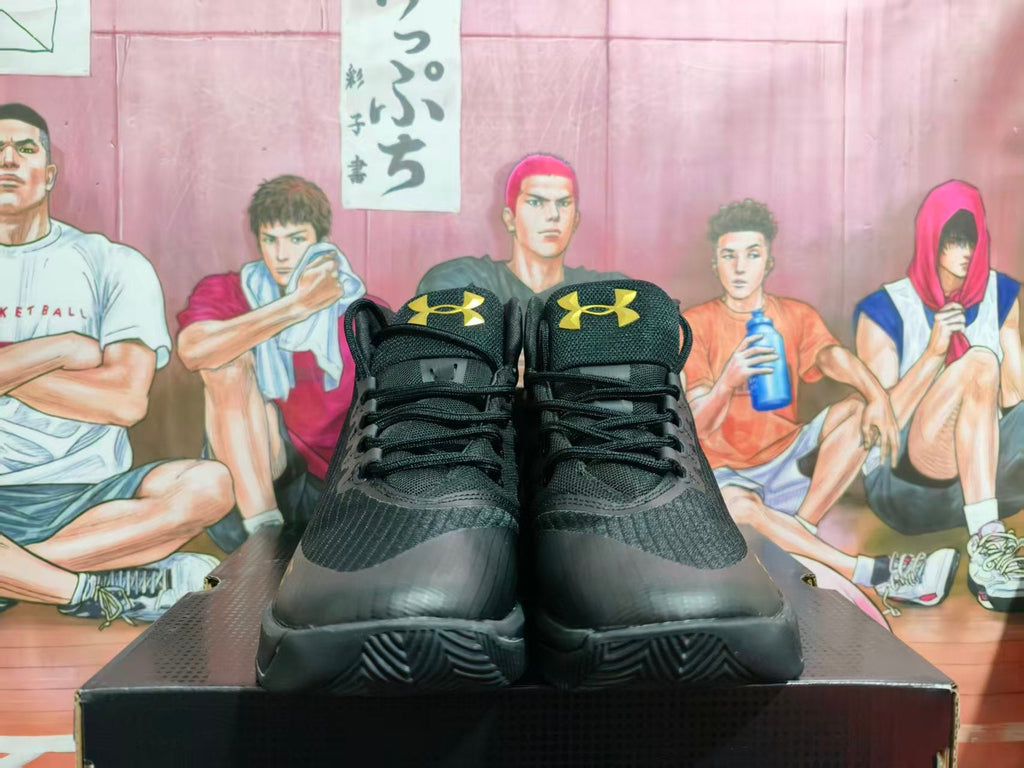 Under Armour SC Black Gold High-Top Basketball Shoes