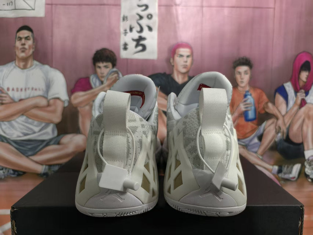 Jordan Basketball Sneakers White and Gold