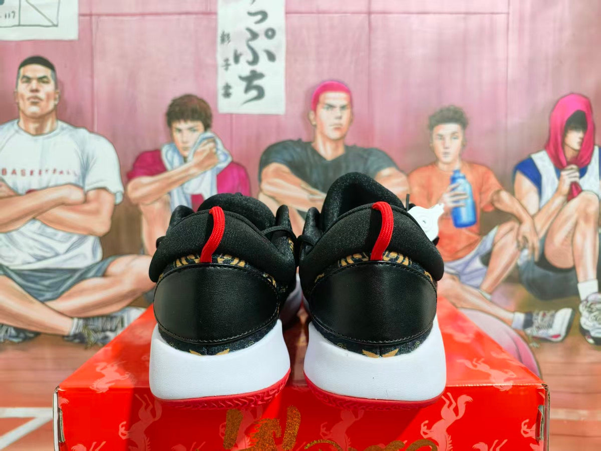 Nike LeBron Basketball Sneakers Black Red Gold