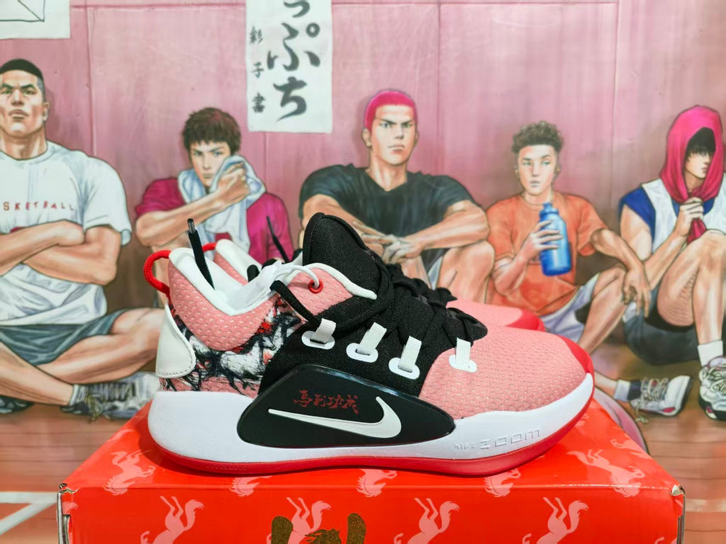 Nike Pink Black White Basketball Sneakers