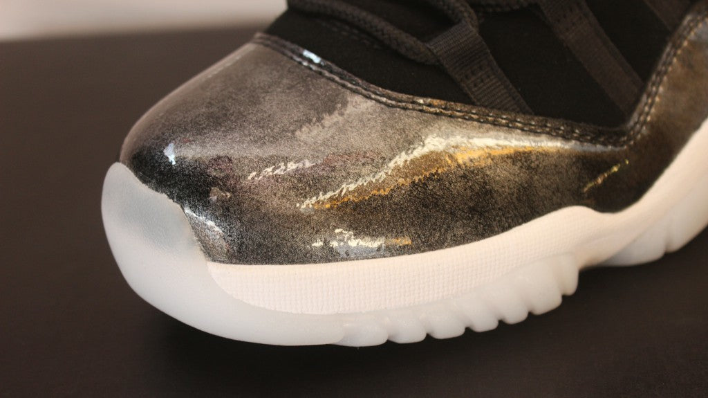 Jordan Air Jordan 11 Low Barons Black Metallic Sneakers