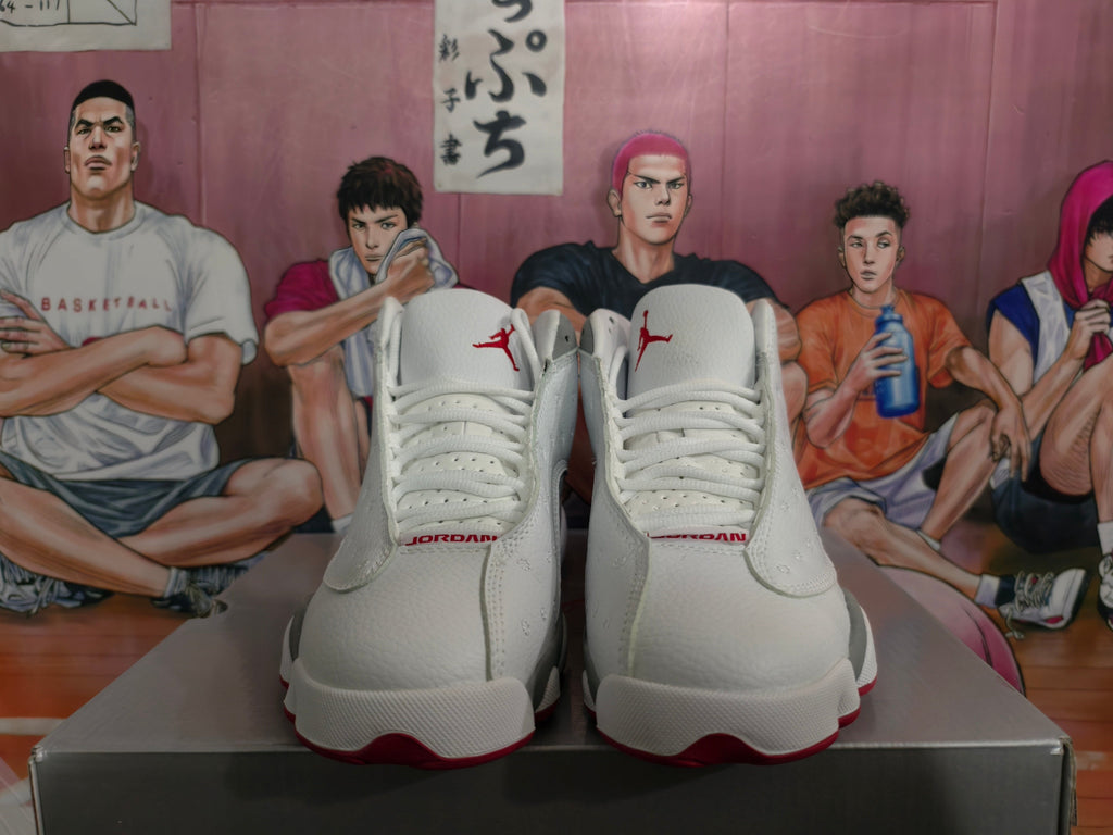 Jordan Basketball Sneakers White and Gray