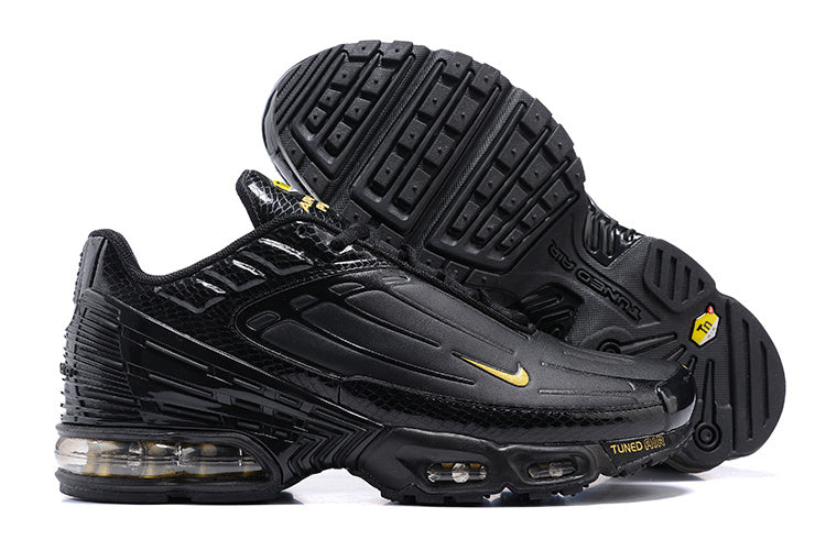 Nike Air Max Plus III Black and Gold Sneakers