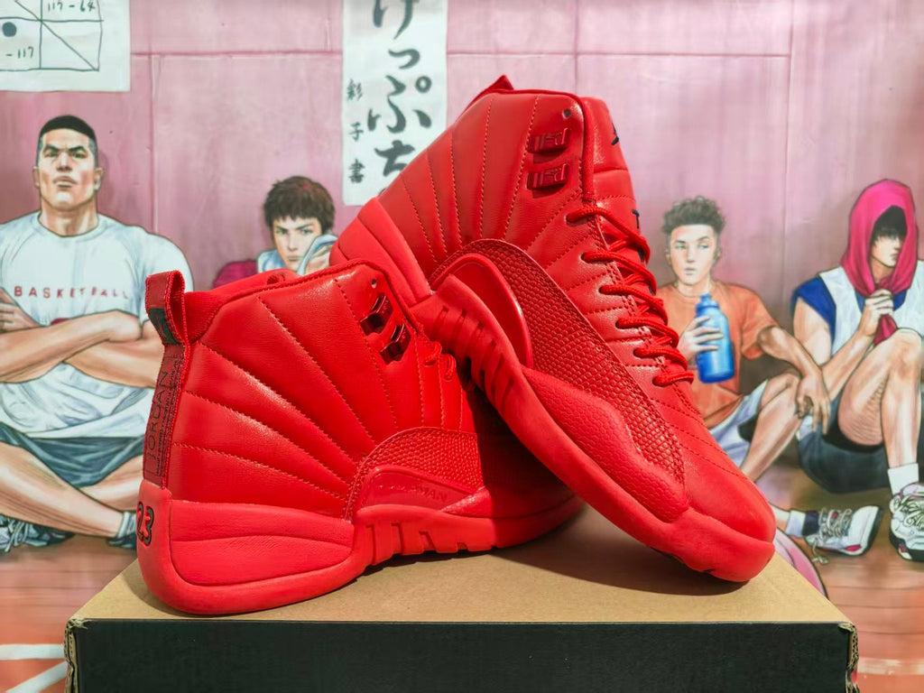 Jordan High-Top Basketball Sneakers Bright Red