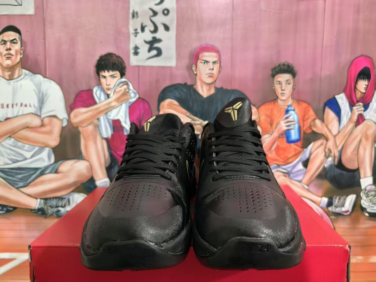 Nike Black Mamba Basketball Sneakers Black Gold