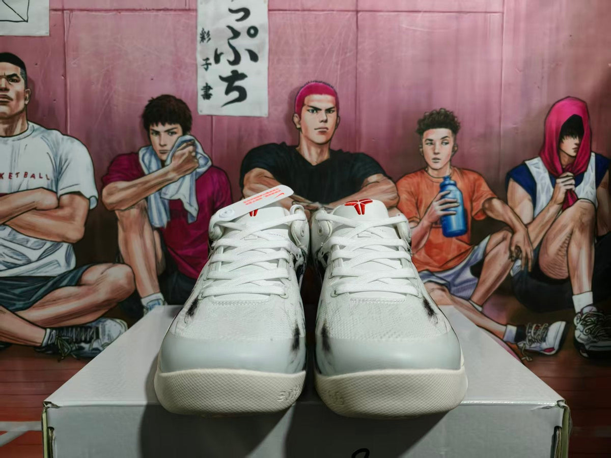 Nike Basketball Sneakers White Black Red