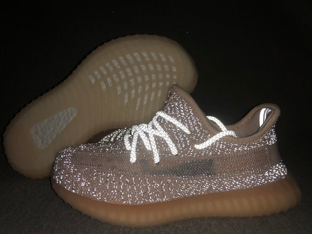 Yeezy 350 V2 Kids Sneakers Silver Pink