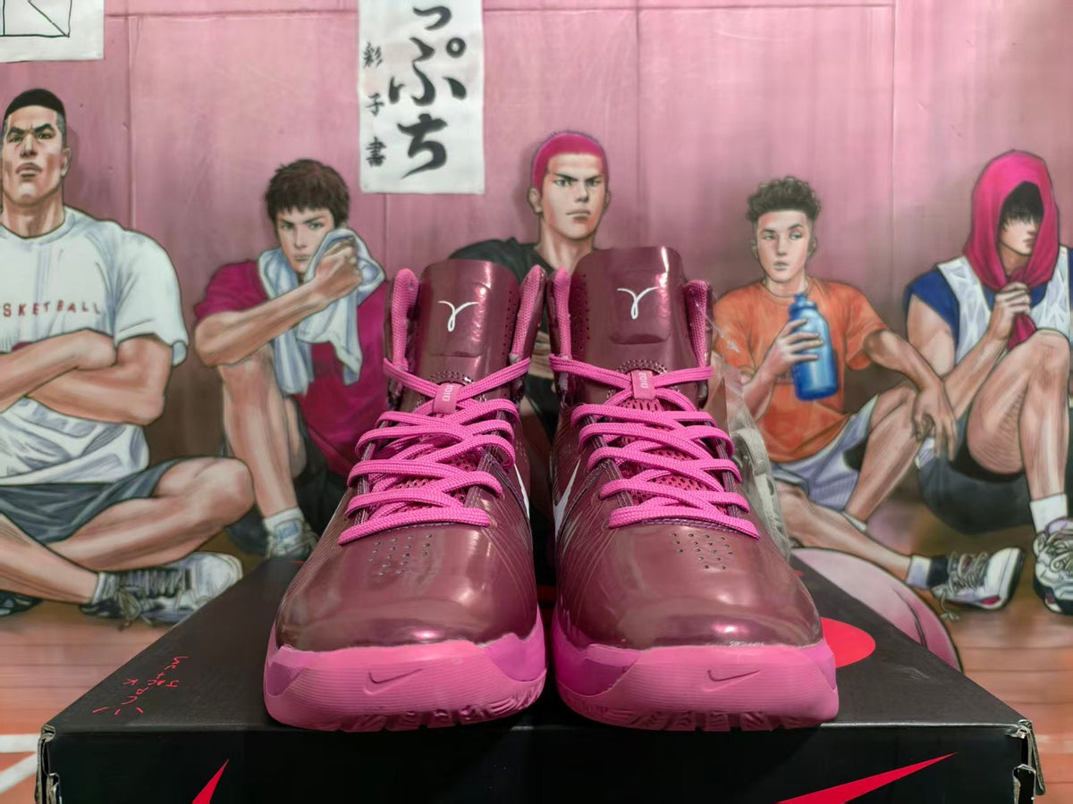 Nike Zoom LeBron 7 Basketball Shoes in Burgundy and Pink