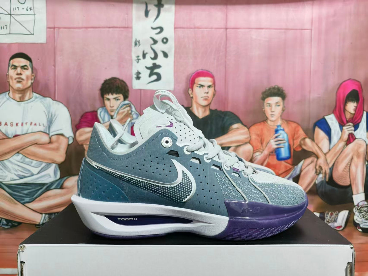 Nike Basketball Sneakers Carbon Gray Purple